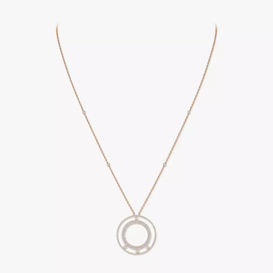 [✨Rose💎]Move Romane Long Pave_-Set Diamond Necklace