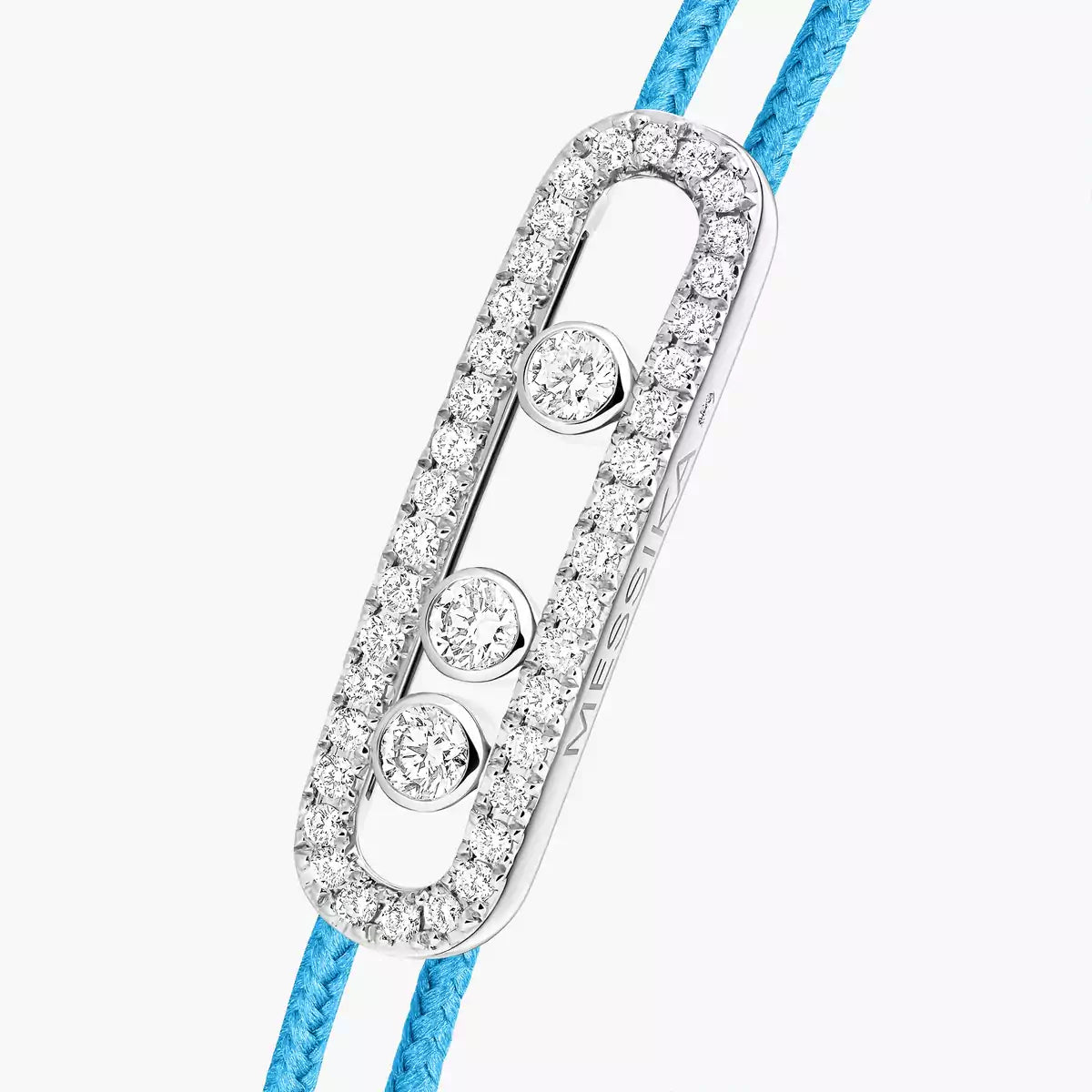 [✨Rose💎]Messika Care(s) pink cord pav茅 bracelet