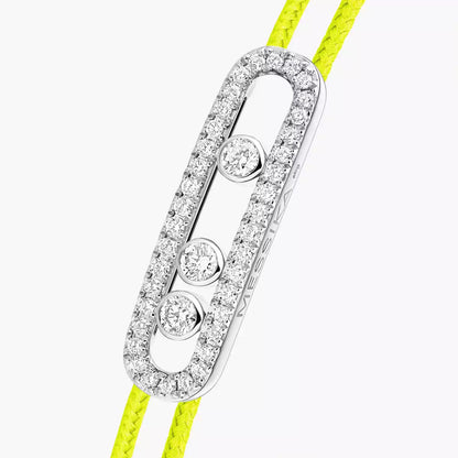 [✨Rose💎]Messika Care(s) pink cord pav茅 bracelet