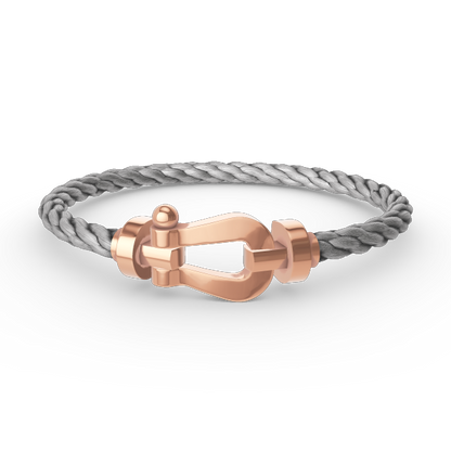 [✨Rose💎]FORCE LARGE HORSESHOE NO DIAMOND BRACELET ROSE GOLD
