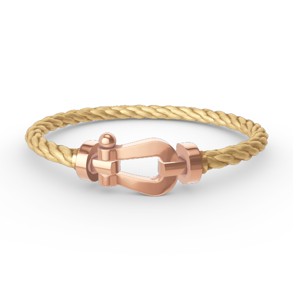 [✨Rose💎]FORCE LARGE HORSESHOE NO DIAMOND BRACELET ROSE GOLD