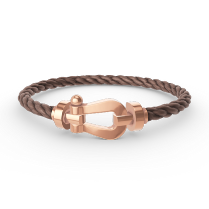 [✨Rose💎]FORCE LARGE HORSESHOE NO DIAMOND BRACELET ROSE GOLD