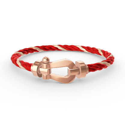 [✨Rose💎]FORCE LARGE HORSESHOE NO DIAMOND BRACELET ROSE GOLD