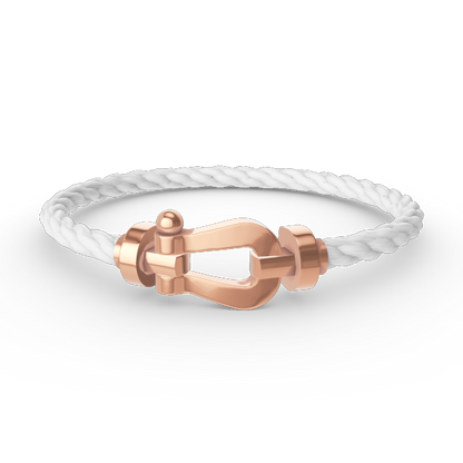 [✨Rose💎]FORCE LARGE HORSESHOE NO DIAMOND BRACELET ROSE GOLD