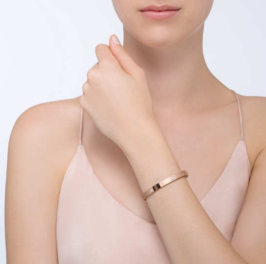 [✨Rose💎]LOVE BRACELET 6.1MM 4 DIAMONDS