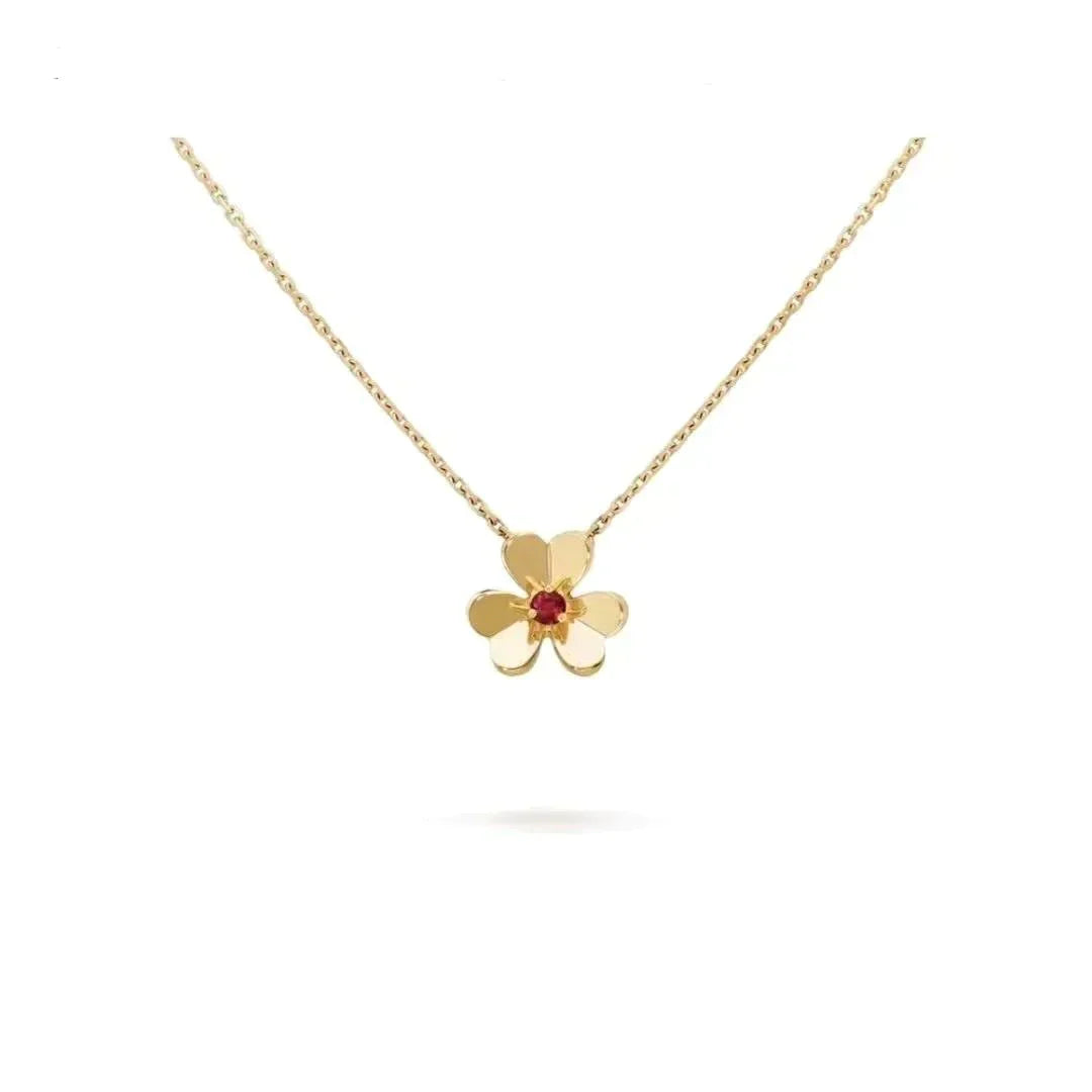 [✨Rose💎]FRIVOLE GOLD FLOWER NECKLACE