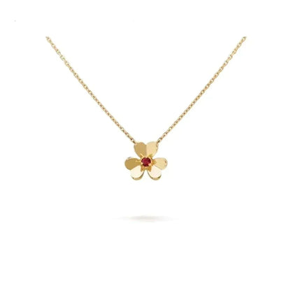 [✨Rose💎]FRIVOLE GOLD FLOWER NECKLACE