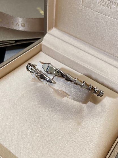 [✨Rose💎]SERPENTI VIPER SILVER BRACELET