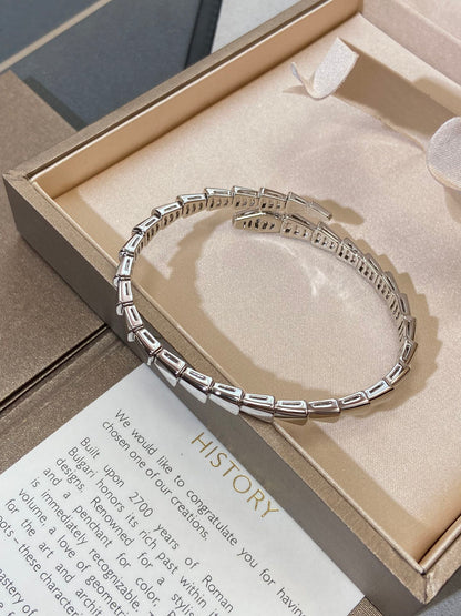 [✨Rose💎]SERPENTI VIPER SILVER BRACELET