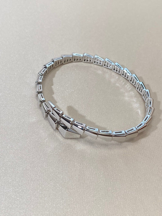 [✨Rose💎]SERPENTI VIPER SILVER BRACELET