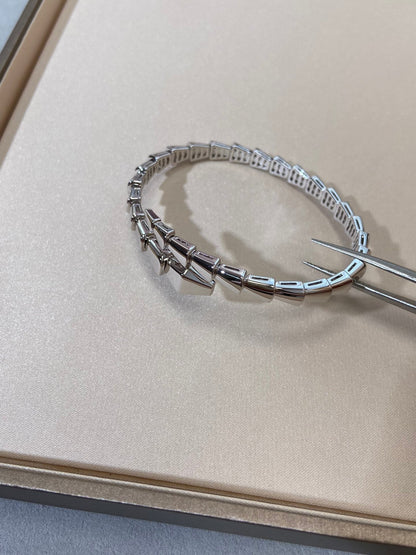 [✨Rose💎]SERPENTI VIPER SILVER BRACELET