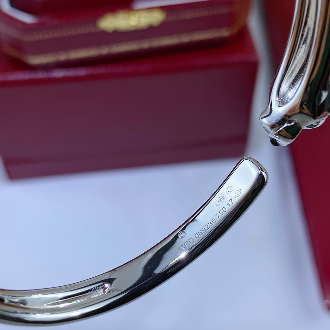 [✨Rose💎]PANTHERE SILVER OPEN BRACELET