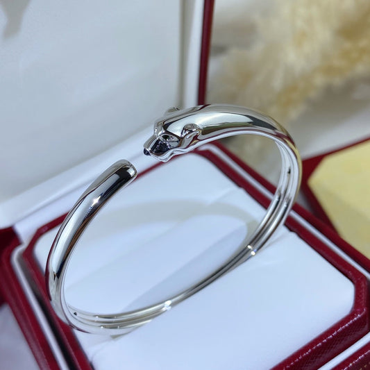 [✨Rose💎]PANTHERE SILVER OPEN BRACELET