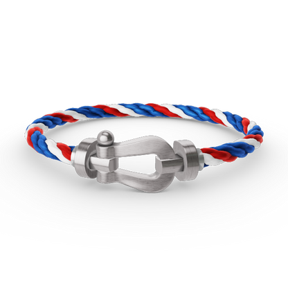 [✨Rose💎]FORCE LARGE HORSESHOE NO DIAMOND BRACELET SILVER