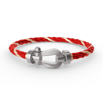 [✨Rose💎]FORCE LARGE HORSESHOE NO DIAMOND BRACELET SILVER